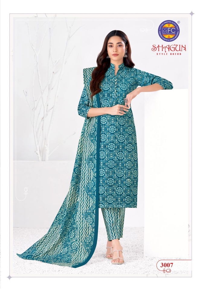 Shagun Vol 30 By Mfc Summer Special Printed Cotton Dress Material Wholesale Shop In Surat